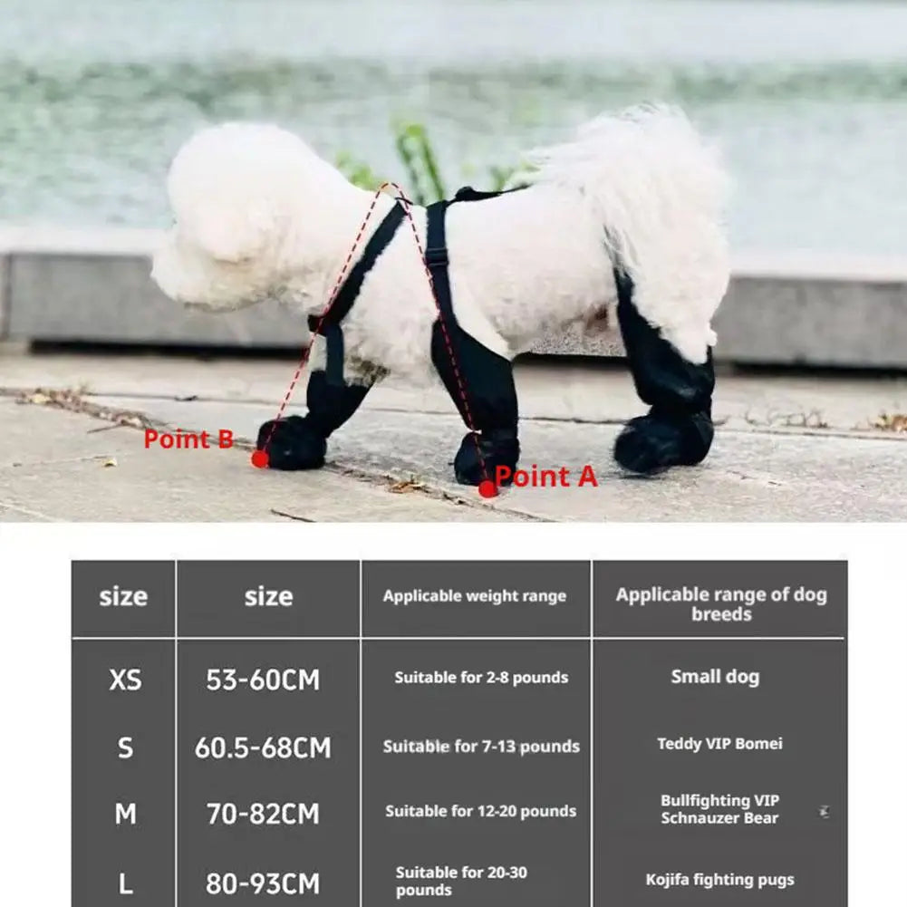 Waterproof Dog Rain Boots – Non-Slip Outdoor Shoes