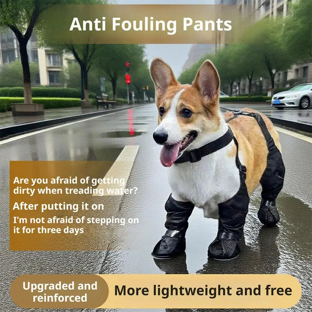 Waterproof Dog Rain Boots – Non-Slip Outdoor Shoes