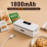 Mini Bag Sealer with Cutter and Magnet,Upgraded 8 Adjustable Levels Rechargeable Heat Sealer,Portable Sealing Machine for Chips Snacks Plastic Bags,Mylar Bags,Kitchen Gadgets for Food Resealer 1 Pack