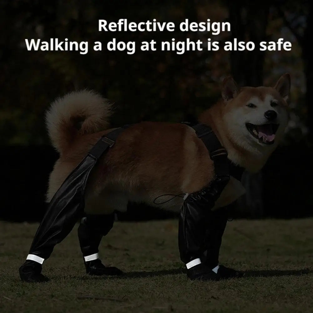 Waterproof Dog Rain Boots – Non-Slip Outdoor Shoes