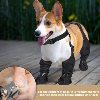 Waterproof Dog Rain Boots – Non-Slip Outdoor Shoes