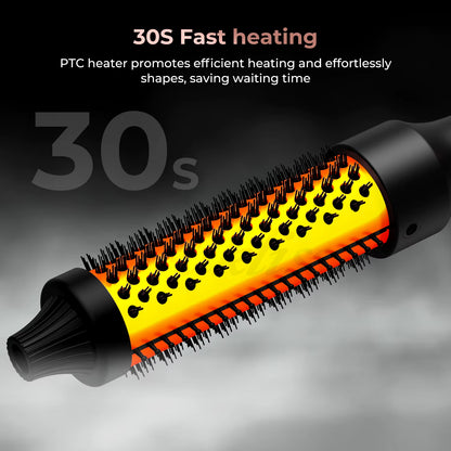 32mm Thermal Curling Brush – Heated Hair Styling Brush
