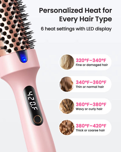 Ionic Thermal Brush – Curling & Straightening Hair Brush