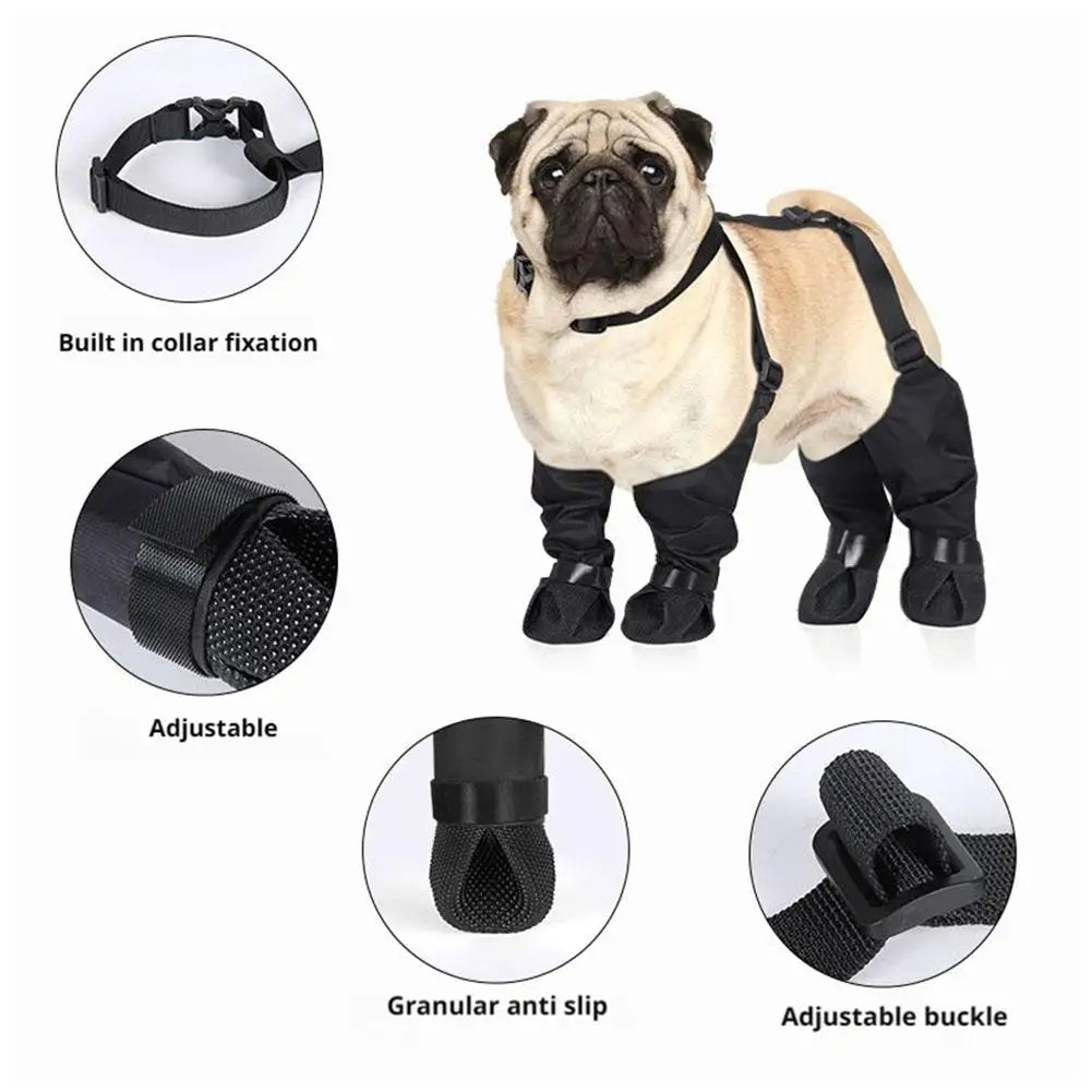 Waterproof Dog Rain Boots – Non-Slip Outdoor Shoes