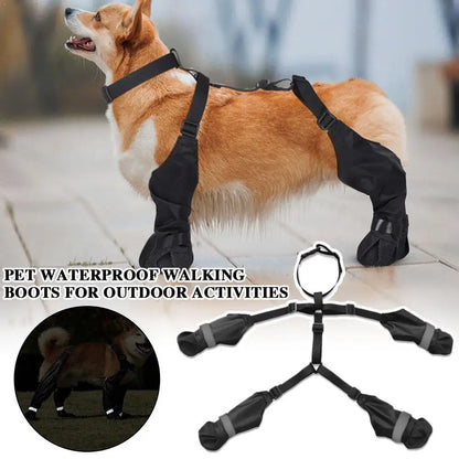 Waterproof Dog Rain Boots – Non-Slip Outdoor Shoes