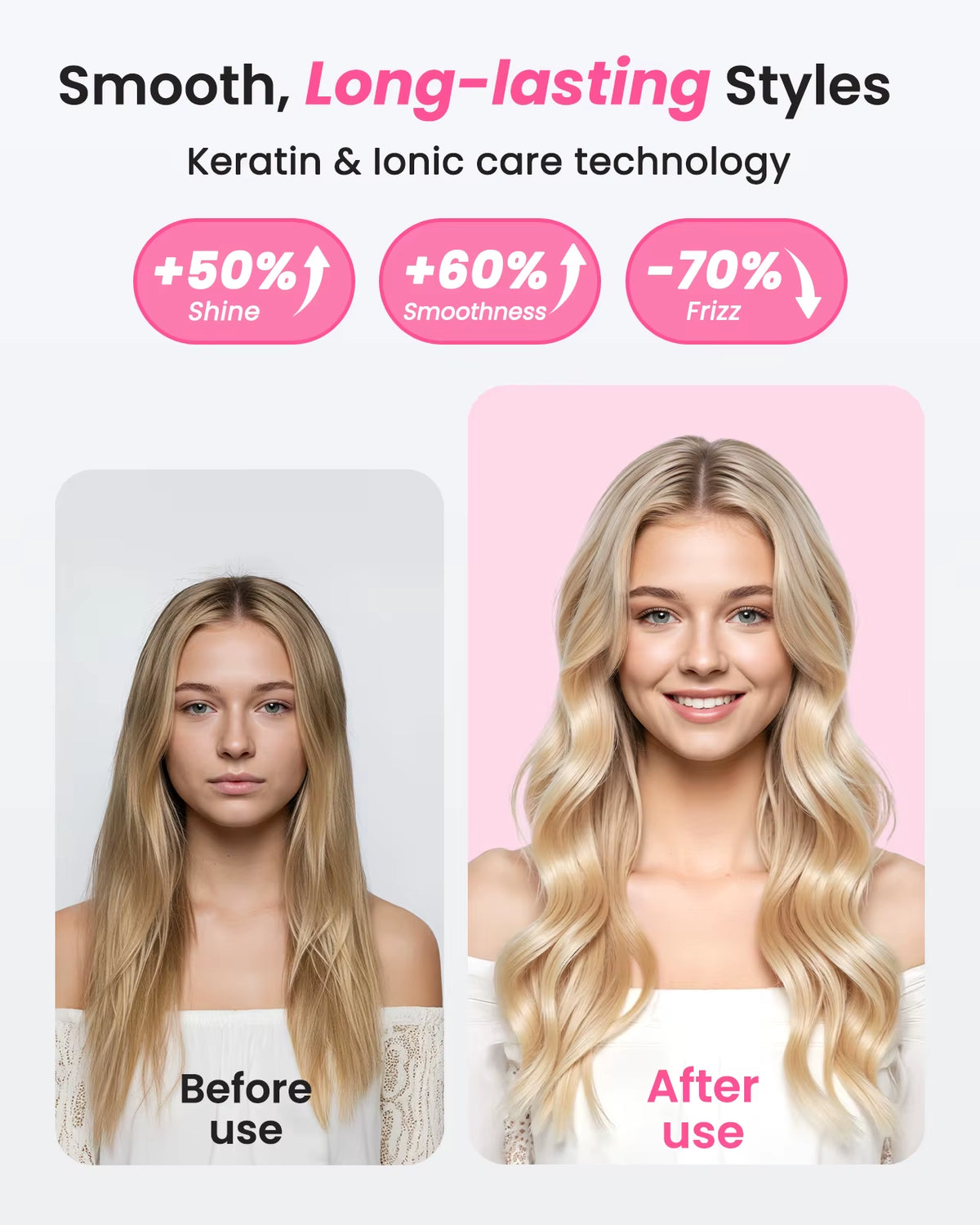 Ionic Thermal Brush – Curling & Straightening Hair Brush